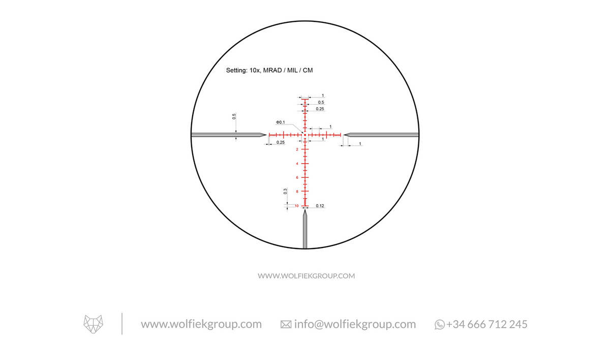 Vector Optics Taurus Riflescope - 6-24x50 HD SFP
