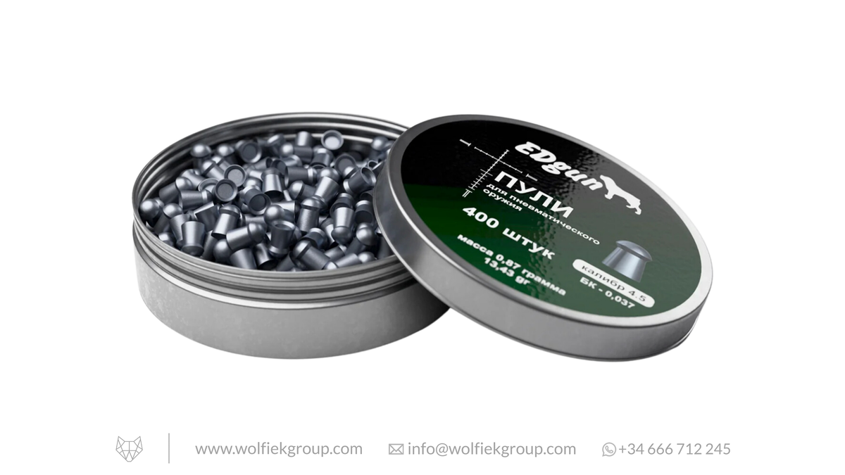 EDgun KnockOut Airgun Slugs - Cal .177 (4.52mm) | 0.87g (13.43gr)