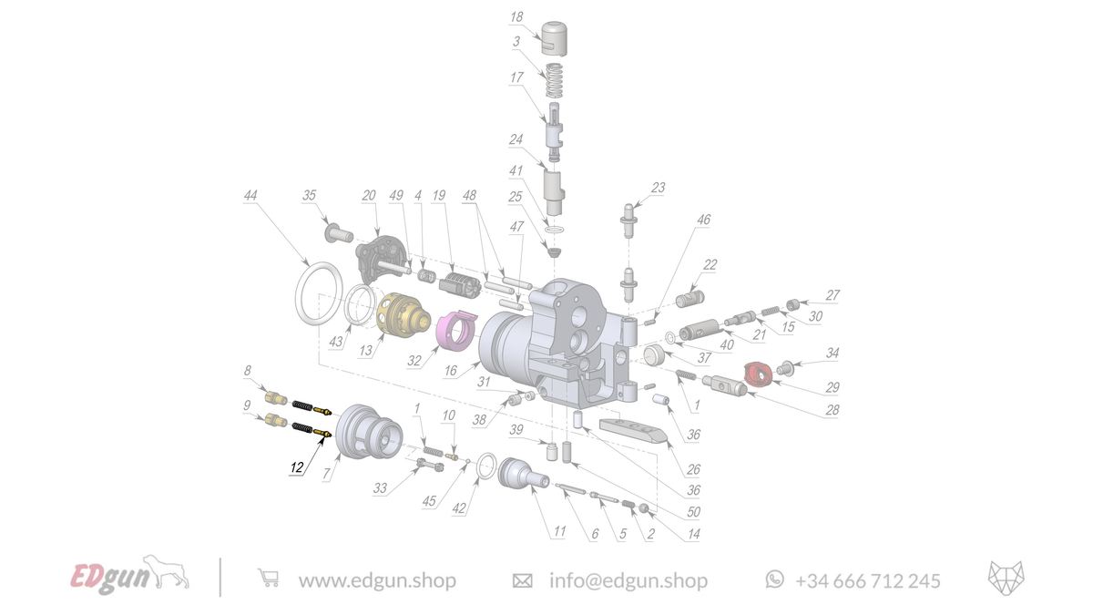 EDgun · Leshiy 2 · Spare Parts: New Forward Plug · LSA242200