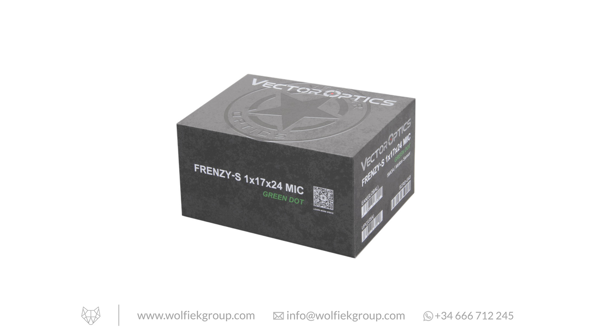 Vector Optics · Frenzy-S 1x17x24 MIC Pistol Green Dot 7075 Alu - SCRD-G43