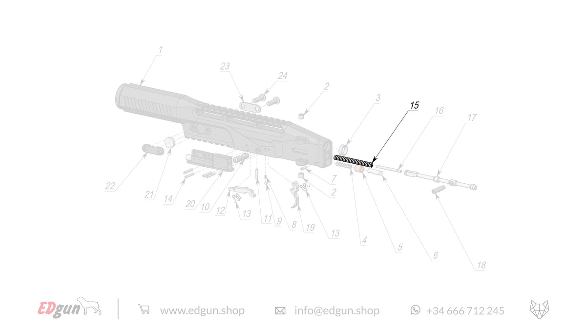Leshiy Classic · Spare Parts: Receiver / Frame KL000001-00