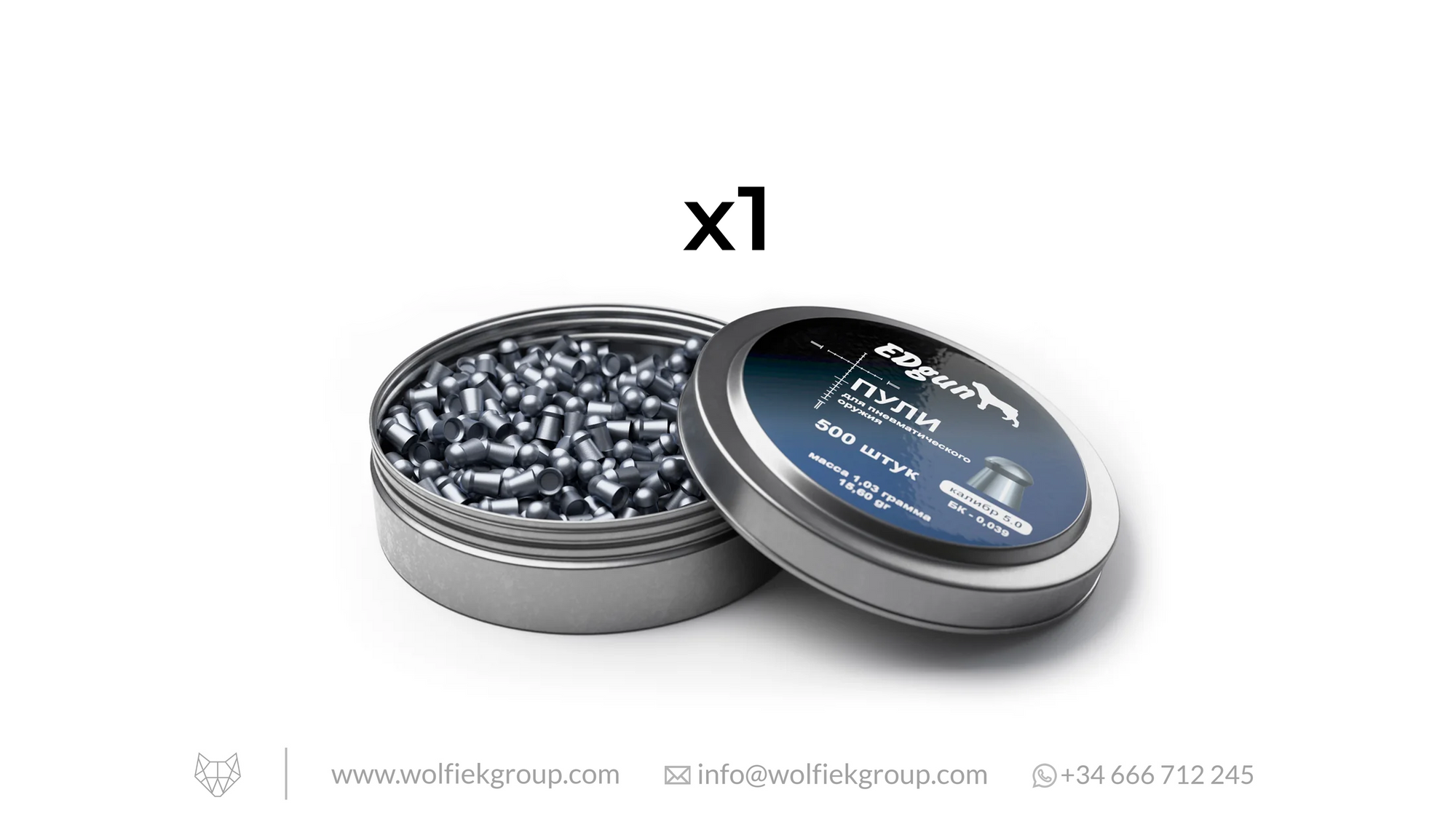 EDgun Premium Pellets Cal .20 (5,08mm) Weight 1,03g (15,60gr) with text buy 4 get 1 for free