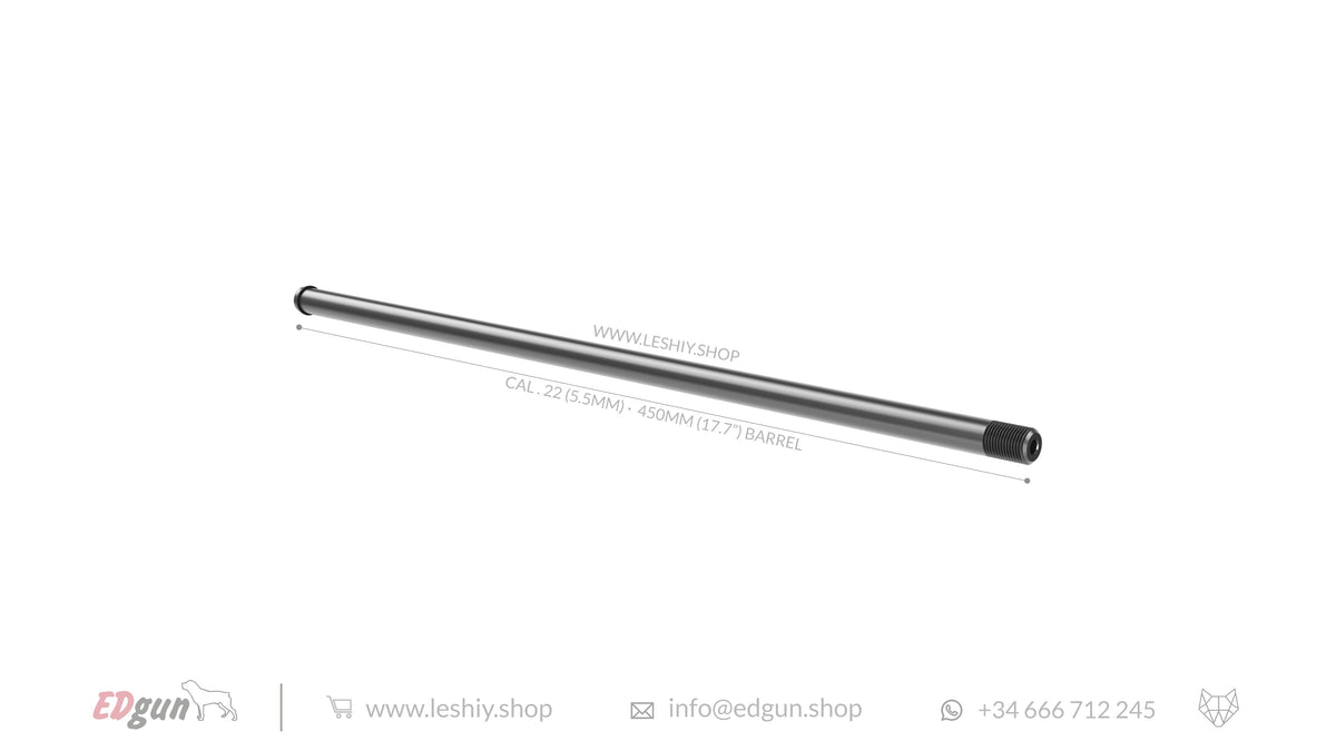 CAL.22 (5.5mm) - 450mm (17.7&#39;) barrel Alfa Precision for Leishy 2