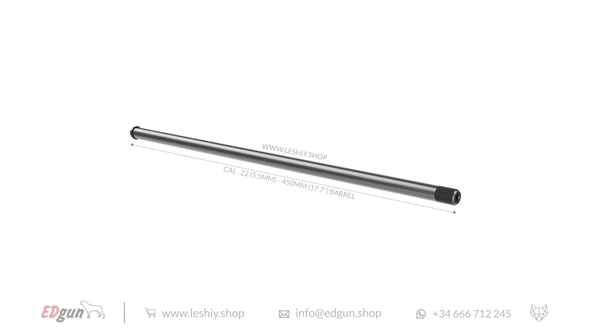 CAL.22 (5.5mm) - 450mm (17.7&#39;) barrel Alfa Precision for Leishy 2