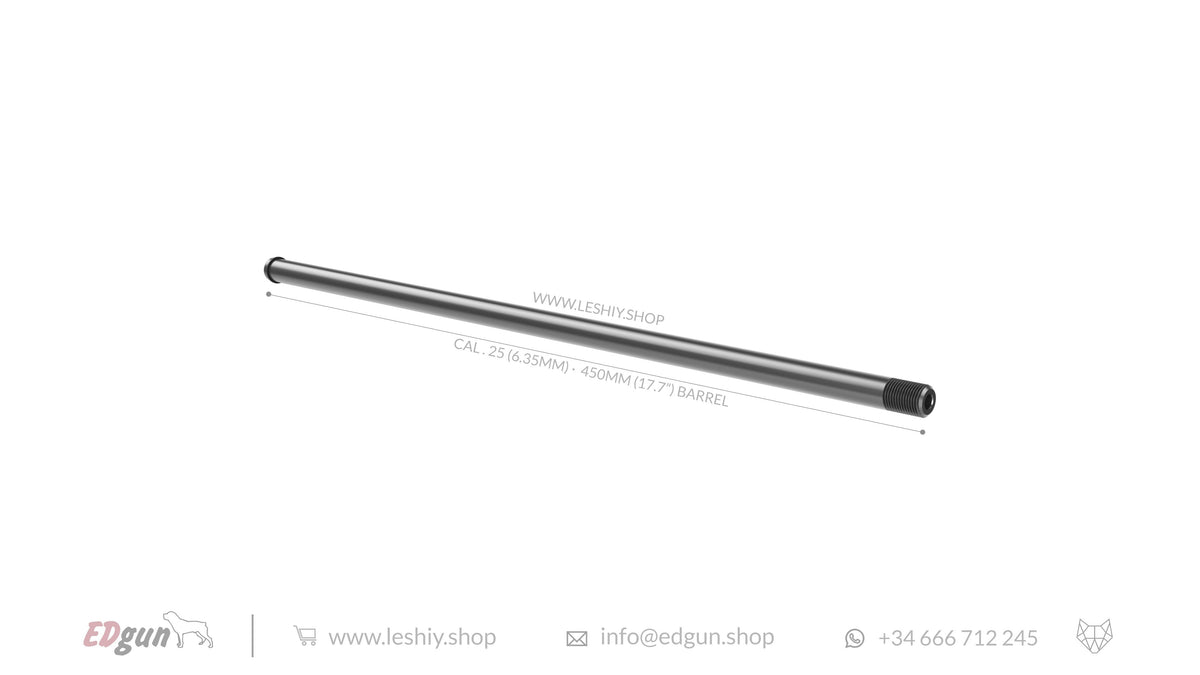 CAL.25 (6.35mm) - 450mm (17.7&#39;) barrel Alfa Precision for Leishy 2