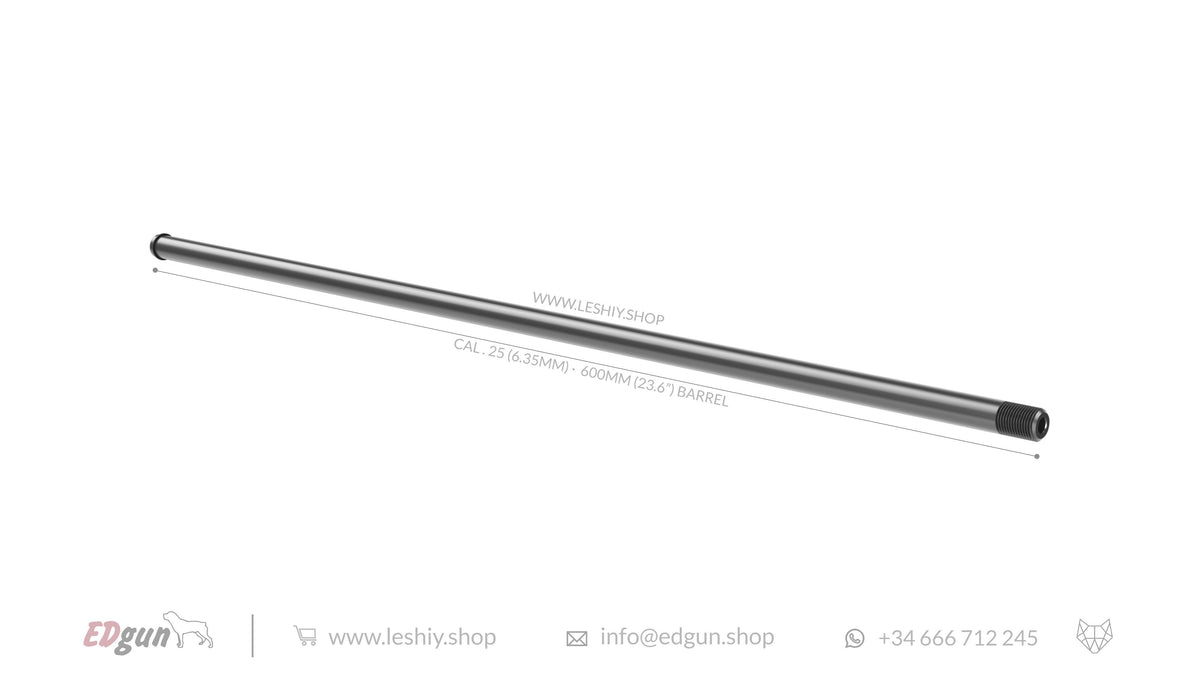 CAL.25 (6.35mm) - 600mm (23.6&#39;) barrel Alfa Precision for Leishy 2