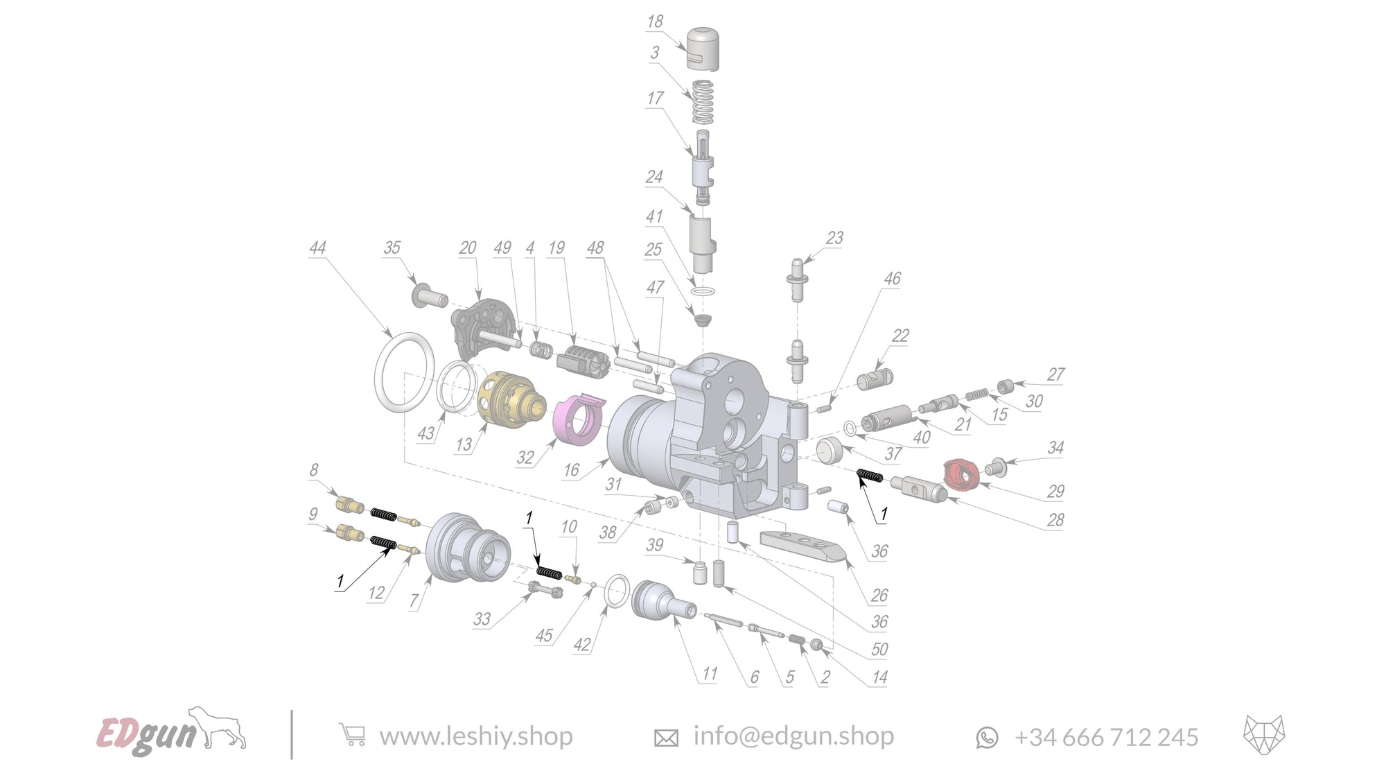 Leshiy 2 Spare Parts: New Forward Plug LSA242200