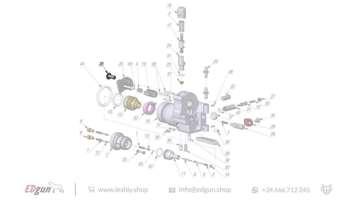 Leshiy 2 Spare Parts: New Forward Plug LSA242200