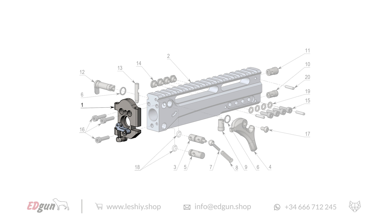 Leshiy 2 Spare Parts: Receiver LSA241000