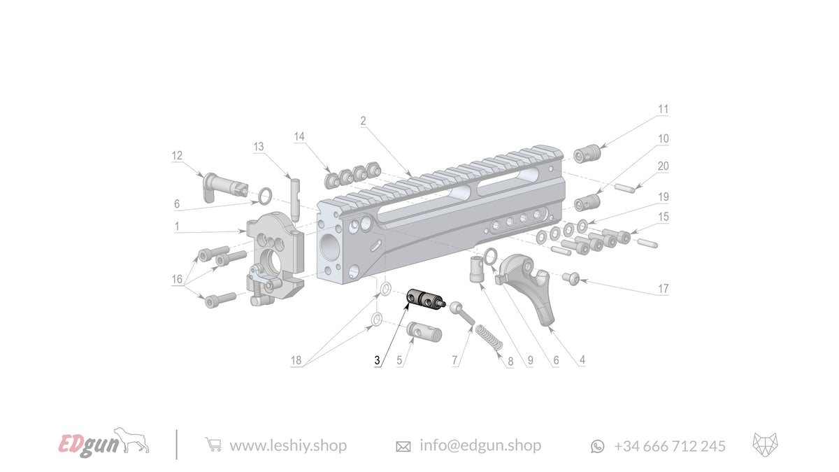 Leshiy 2 · Spare Parts: Receiver LSA241000