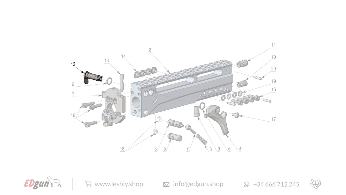 Leshiy 2 · Spare Parts: Receiver LSA241000