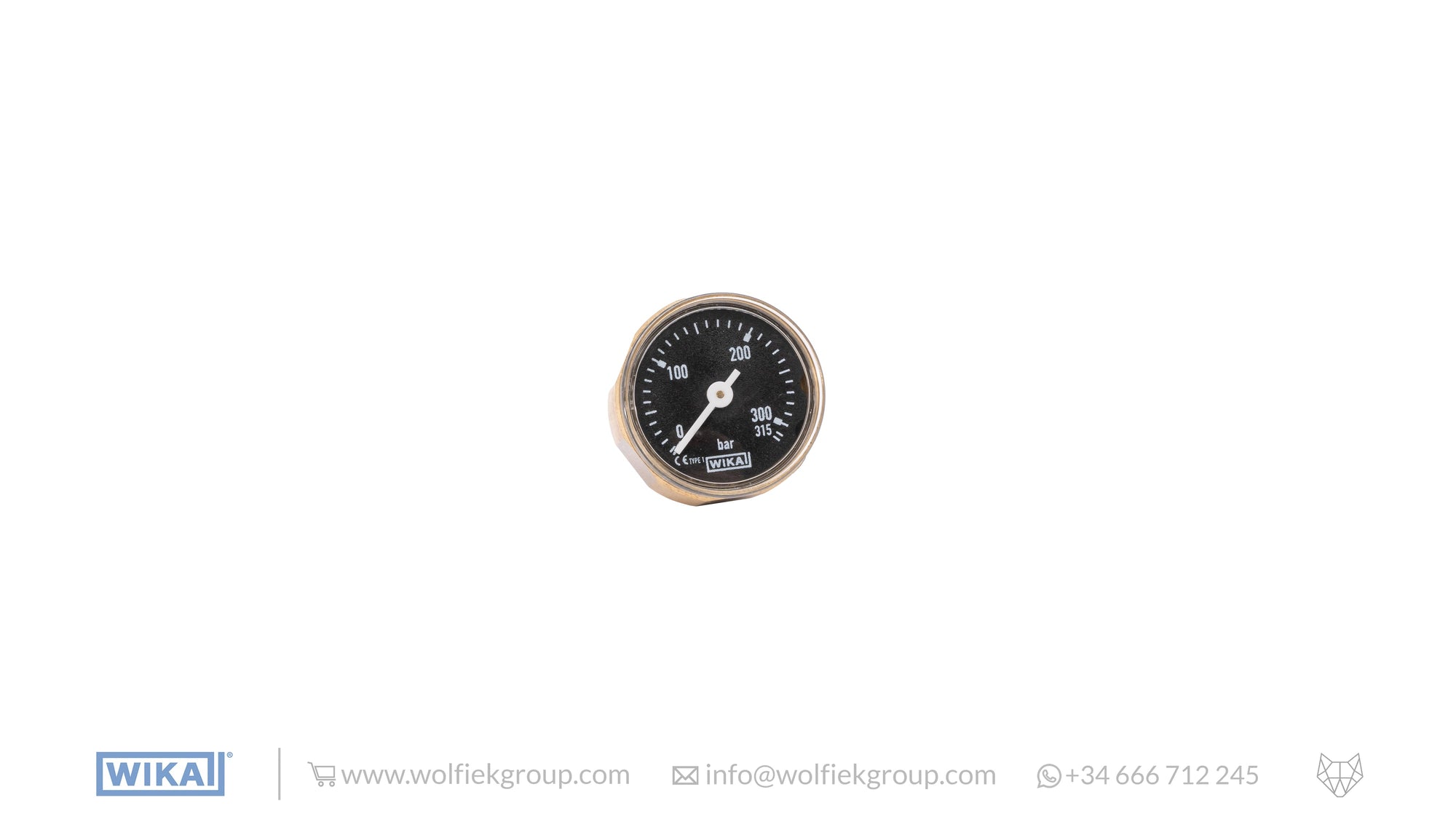 WIKA Analogue Gauge in black limited edition